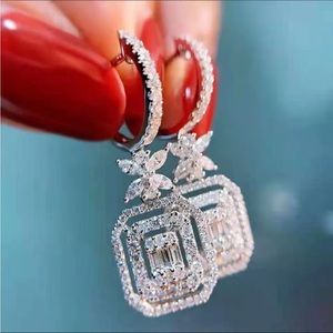 Vintage looking diamond faux earrings